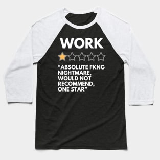 WORK one star Baseball T-Shirt